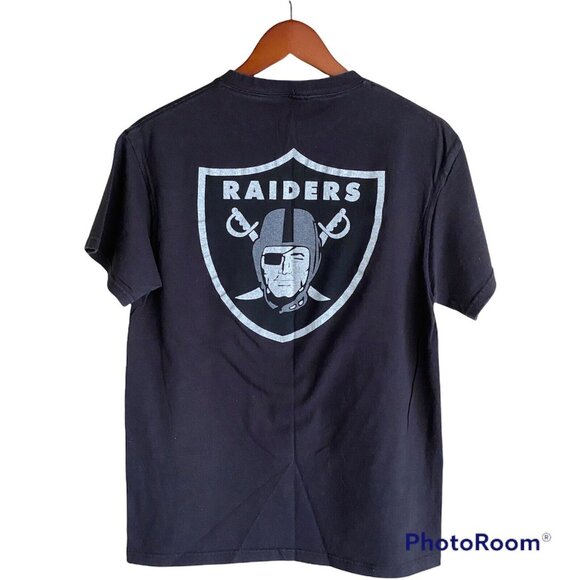 Oakland Raiders Black Men's T-Shirt M Football NFL Junk Food 2012 - Picture 11 of 11